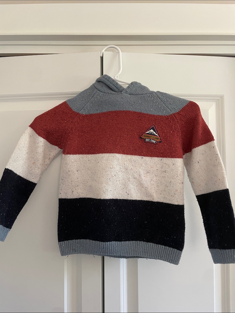 Fatface Kids Striped Hooded Sweater